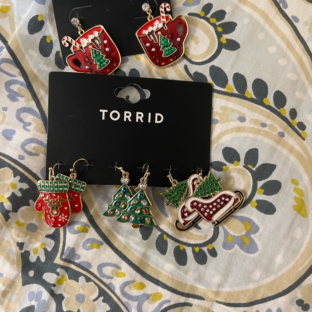 Christmas earrings